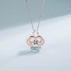 Fabricantes de suministro transfronterizo de Europa y Estados Unidos al por mayor Collar de plata esterlina inteligente Crown S925 colgante femenino corazón hueco que late