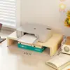 Estante para Impresora Encimera Pequeño Doble Capa Colocación Escritorio de Oficina Papel de Fotocopiadora Estante de Almacenamiento Multifuncional
