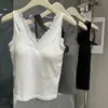 Top de tirantes de encaje de algodón puro con escote en V profundo para mujer, estilo coreano, chica picante, tirantes finos, color liso, versátil, camisola, top exterior