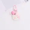 Llavero de Dibujos Animados de Corazón Femenino Cadena para Funda de Teléfono Móvil DIY Correa de Muñeca Cordón Cordón Colgante para Funda Protectora de AirPods
