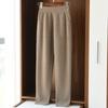 Pantalones Gruesos de Cachemira de Cuatro Niveles para Otoño e Invierno, Ropa Exterior Casual para Mujer, Pantalones de Punto con Bolsillo, Pantalones tipo Zanahoria Adelgazantes