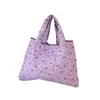 Nuevo Stock Bolsa de Compras de Dibujos Animados Japoneses 210D Plegable Ecológica Tote Muñeca Bolsa de Compras Oversized