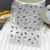 Série Duyuer Adesivos de Unha Populares Estilo Influenciador Realista com Suporte Adesivo para Decoração de Unhas DIY