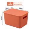 Caixa Plástica Organizadora para Maquiagem e Miudezas com Tampa Grande Caixa Organizadora para Roupas de Guarda-Roupa Doméstico Cesta para Lanches e Livros com Tampa