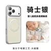 Adecuado para funda de teléfono móvil Iphone18Promax, Succión Magnética con Sensación de Piel, Funda Protectora Anticaídas Mate Galvanizada Apple 17