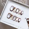 Nai Zi Unhas Vestíveis Puras Feitas à Mão Outono e Inverno Novo E073 Gato Kt Pintado à Mão Estampa de Leopardo Estilo Olho de Gato Patch de Arte para Unhas Elegante