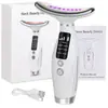 Dispositivo de belleza para el cuello más vendido transfronterizo, instrumento de belleza, masajeador, cuidado de la piel portátil para lifting y reafirmación facial, antiarrugas para el cuello, en stock