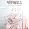 Percha para Ropa con Polvo Dorado Transparente Antideslizante Sin Costuras Famosa en Internet Acrílico de Lujo Ligero Colgador de Ropa Tienda de Ropa Hogar Soporte para Ropa con Polvo Brillante Venta al por Mayor