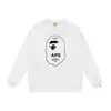 Sudadera fina de rizo para comercio exterior transfronterizo para hombres y mujeres, temporada de otoño, con letra de hombre-mono y estampado de camuflaje, corte holgado, jersey de cuello redondo, moderno