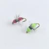 Feather Ant Griffith Flying Fly Hook Luya Conjunto de microobjetos Boca de cavalo listrada branca Inseto biônico Isca de pesca falsa