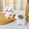 Bonito Auto-Mockery Urso chiiikawa Pelúcia Pingente de Brinquedo Pingente Chaveiro Japonês Macio Bonito Jiyika Wow