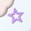 Acrílico Cortado Estrella de Cinco Puntas Móvil Teléfono Llave de Estrella Grande DIY Accesorios para el Cabello Colgante Colgante Joyería Accesorios Decorativos