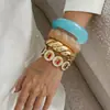 Pulsera de Acrílico Teñido Retorcido Redondo Transfronterizo Europeo y Americano, Pulsera de Lujo Ligero de Gama Alta, Joyería de Estilo Exagerado al por Mayor