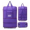 Maleta de Equipaje Universal Plegable con Ruedas Expansible 158 Maleta de Facturación para Aerolínea Capacidad Extra Grande Bolsa para Estudiar en el Extranjero Mudanzas Viajes