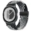 Adecuado para Samsung Watch8 Correa Trenzada Elástica de Arcoíris con Hebilla de Paracaídas Nueva Correa Deportiva para Smartwatch