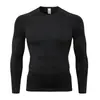 Meias de Secagem Rápida Masculinas Roupa Íntima Esportiva para Corrida Camiseta Esportiva de Treinamento Alta Elasticidade Manga Longa para Montanhismo Fitness Basquete Top