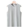 Atacado cor sólida 220g camiseta sem mangas colete fitness esportivo masculino e feminino uso interno e externo combina com tudo algodão puro colete branco