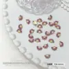 Super Flash 33 Facetas Diamante para Nail Art Girassol Colorido Diamante Flor Exquisita Base de Liga Metálica Joia para Nail Art Acessórios de Diamante Atacado