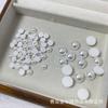 Parches de Perlas de Imitación de Vidrio, Adornos Planos Semircirculares para Zapatos, Cuentas de Pedrería, Perlas para Uñas, Accesorios de Joyería DIY, Estilo de Lujo Ligero