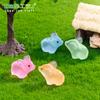 Adornos de micropaisaje artesanías de resina Musgo Jardinería Paisaje DIY color lechón luminoso fluorescente Mini adornos pequeños