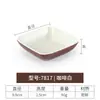 Cuenco de melamina imitación porcelana para condimentos para restaurantes y locales de hot pot, platillo cuadrado para salsas, platillo para vinagre, platillo para mojar, platillo para snacks, vajilla comercial de plástico