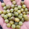 Verde Olivo Imitación Topacio Viejo Cuentas Redondas Jade Cuentas Sueltas Piedra Patrón Serpiente Pulsera de Jade Collar Accesorios de Joyería Cuentas de Jade Hechas a Mano
