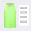 Camiseta sin mangas deportiva de fitness para hombre para el verano, de secado rápido, elástica, adecuada para entrenamiento, gimnasio y correr, con logo, moderna