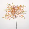 Planta Artificial Verde Nandina Domestica, Nova Decoração de Divisória Estilo Chinês para Casa e Hotel, Arbusto Falso Nandina Domestica Ornamento Planta de Vaso