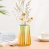 Elevado cimento gesso vaso molde diy cristal epóxi redondo listrado vaso molde de silicone em estoque atacado