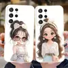 Adecuado para funda de teléfono Samsung S26 Ultra, funda protectora A57, funda linda estilo mochila S24 para niñas, funda suave de TPU, S25 PLUS