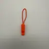 Puxador de Zíper de Plástico Apito Colorido de Resgate ao Ar Livre Mini Apito de Sobrevivência ao Ar Livre Apito de Alto Decib Bell Puxador de Zíper Cordão