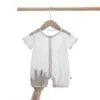 Ropa de Verano para Bebé Recién Nacido Jingqi Mono de Manga Corta para Bebé Ropa de Casa para Bebé Pijamas Mameluco de Verano para Bebé