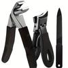 En stock, cortaúñas de acero inoxidable transfronterizo, de goma y plástico, cortaúñas de fundición a presión en polvo, cortaúñas, traje.