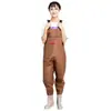 Pantalones de vadeo con peto personalizados para mujer, de una sola pieza hasta medio cuerpo, para pesca en estanques, uso en la playa, pantalones de lluvia impermeables, ropa de vadeo para pesca en el mar
