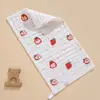 Toalla pequeña de gasa de algodón de seis capas de alta densidad para bebé, toalla facial suave para niños, toalla de baba de gasa de burbujas para bebé