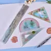 Nuevo Set de Cuatro Piezas de Resina Cristalina de Yumeiren: Regla, Transportador, Molde de Silicona, Molde de Regla Triangular de Dibujos Animados para Bricolaje