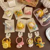 Pinzas para el Cabello y Gomas para el Cabello de Tela Rellena de Algodón Estilo Nuevo de Dibujos Animados de Conejo y Pato, Lindos Accesorios para el Cabello de Trenza Estilo Bosque para Niñas Pequeñas