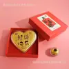 Nuevo Adorno de Moneda Grande de Oro Puro 999 de Shuibei, Caja de Regalo para Atraer Riqueza, Regalo para Novia, Promoción en Transmisión en Vivo, Venta al por Mayor