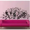 Pegatinas de pared con personalidad extraíbles talladas de generación de notas, para sala de estar, dormitorio, sofá, fondo, venta al por mayor, MU4149