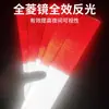 100 Piezas de Pegatinas Reflectantes Rojas y Blancas, Tiras Reflectantes para Bloqueo de Carretera, Barreras de Seguridad Reflectantes para Carretera, Obstáculos en la Carretera, Advertencia Luminosa Anticolisión