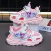 Nuevas Sandalias Deportivas para Niños 2026 Verano Malla Transpirable Zapatos de Princesa Bebé Suela Suave Antideslizantes Sandalias de Punta Cerrada