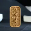 Palo de Ágar Esculpido Mantra de Seis Caracteres Lótus Colar DIY Feito à Mão Pingente Chaveiro de Carro Pingente de Bolsa