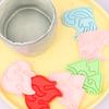 Molde para Galletas Serie Elemento Montaña Fuego Feng Shui Dibujos Animados 3D Molde para Galletas DIY Arcilla Simulación Galletas Impresas