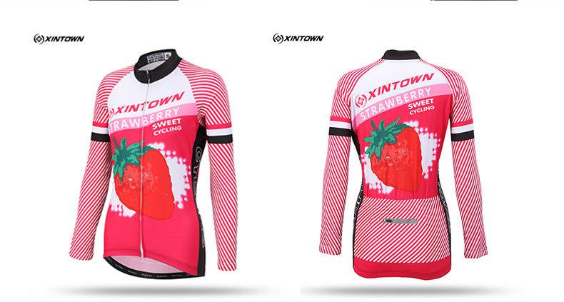 草莓骑行服长袖展示图 (3)