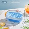 Molde para cubitos de hielo de silicona de grado alimenticio con tapa, para hacer cubitos de hielo caseros