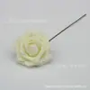 En stock de fábrica rosa de simulación de 8 cm con tallo flor de espuma de PE accesorios para caja de dulces de boda Flores para sostener en San Valentín