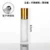 Botella Roll-On Transparente Botella Roller Cosmética Botella para Aceite Esencial Masajeador de Cejas y Ojos Botella de Vidrio 10ml Perfume Portátil