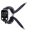 Adecuado para Apple Apple Watch S10 Correa de Paracord de Doble Capa de Color para Exteriores Correa Retráctil para Iwatchse