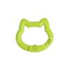 Cabeza de Gato Cierre de Resorte Anillo Abierto Irregular Pequeño Gato Anillo de Resorte Llavero Accesorios para Manualidades Anillo de Conexión para Cuentas