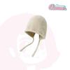 Gorro de lana suave y encerado, bonito y apilable, para mujer, con protección para las orejas, integrado, con red cálida y encaje, ideal para celebridades.